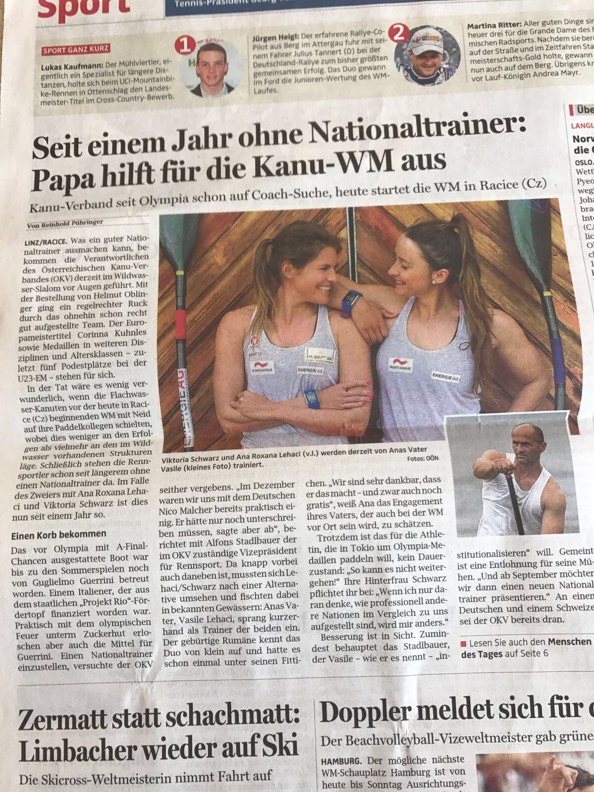 Seit einem Jahr ohne Nationaltrainer: Papa hilft für die Kanu-WM aus