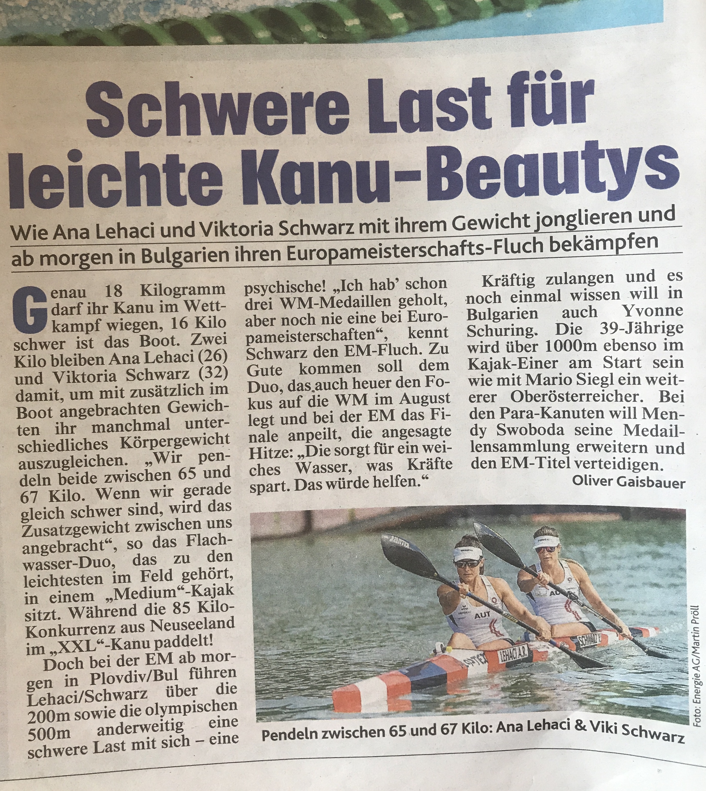 Schwere Last für leichte Kanu - Beautys