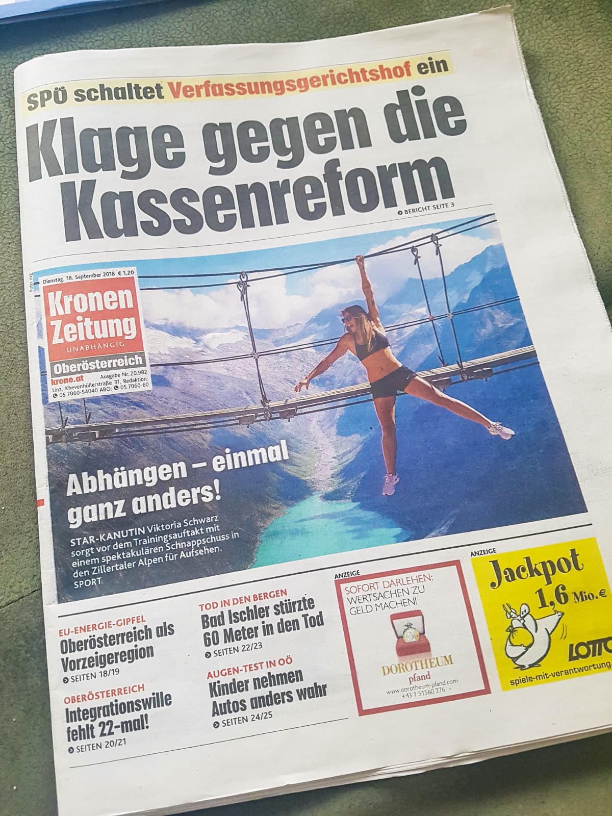 Kronenzeitung: Titelseite