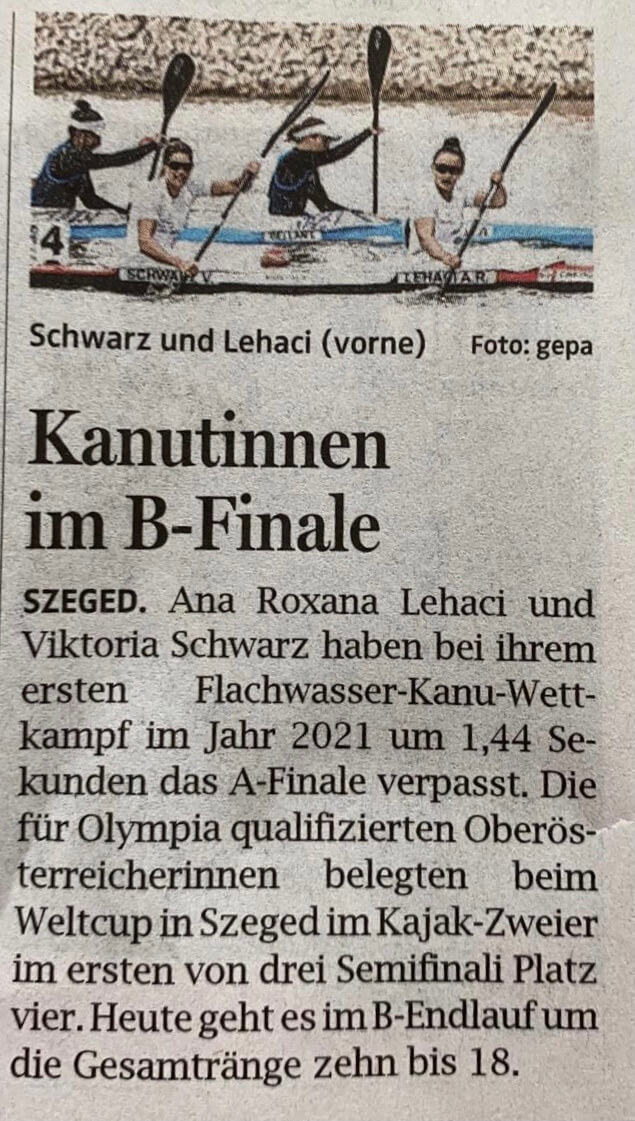 Kanutinnen im B-Finale